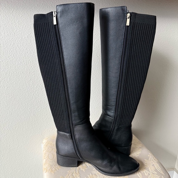 Black Knee-High Women's Boots - Kenneth Cole Levon Boot - Picture 5 of 10